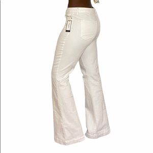 NWT Nine West High Rise Bellbottom Jeans White